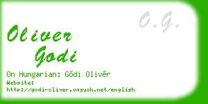oliver godi business card